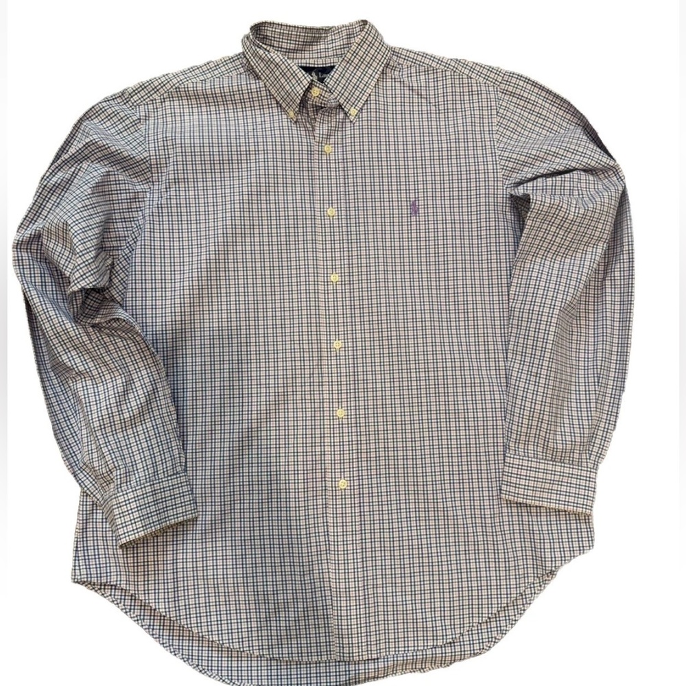 Ralph Lauren Classic Fit Men's Long Sleeve Button Down Shirt Xl